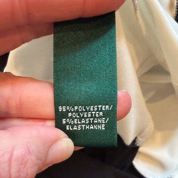 Ralph Lauren Black and White Long Sleeve Dress Size 4 - Picture 6 of 7